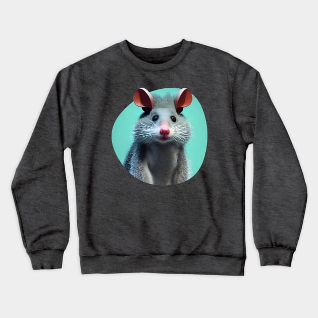 Cute Opossum T-shirt & Accessories for Opossums lovers gift ideas Crewneck Sweatshirt by MIRgallery